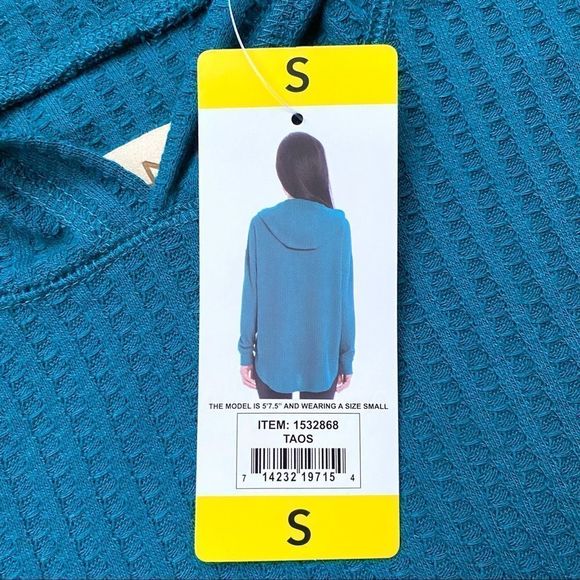 NWT Chaser Thermal Waffle Knit Hoodie Size S - Picture 2 of 11